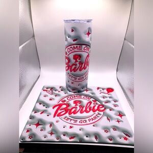 Handmade tumbler with Mousepad